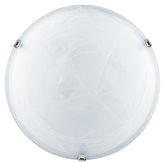 32/04010 - Plafoniera Tonda 50 cm Vetro Sfumato Bianco Classica E27