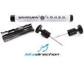 Kit Sahmurai Sword riparazione forature copertoni tubeless e tubeless ready integrato manubrio