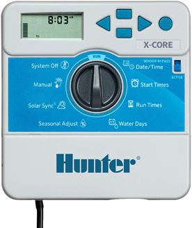 Programmatore centralina irrigazione 8 stazioni Hunter serie X Core 801i-E - per interno