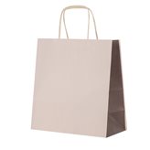 Shopper Carta Bicolor Beige cm27+11x26