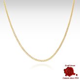 Gold Curb Chain Necklace Mens 18 Kt - Size : Large- Lenght of the Chain : 19-20 inches