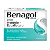 Benagol 24 Pastiglie Gusto Mentolo Eucaliptolo - 6+ Anni