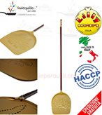 Lilly Codroipo Sole Mio ,Pala Pizza Professionale Forata, Alluminio Anodizzato H 170 - 190 cm Made in Italy - Misura : 36x36- Lunghezza Totale : 170