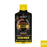 EthicSport Box 20 Super Dextrin Boost 20x30 ml Lemon - Energetico con beta-alanina e caffeina