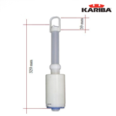 KARIBA serie 300150 Valvola di scarico H 320 mm (con ancorina 59 mm) 300150