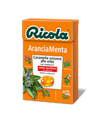 Ricola Arancia Menta Caramelle Balsaiche Senza Zucchero 50g