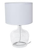 I-HENDRIX-L BCO- Lume Bianco Moderno Fusto Lampada da Tavolo