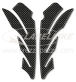 ADESIVI 3D PROTEZIONI LATERALI SERBATOIO MOTO UNIVERSALI CARBON CM 16 X 6.3