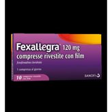 Fexallegra 120 mg: antistaminico efficace per il trattamento delle allergie 10 COMPRESSE RIVESTITE