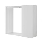 Specchiera bagno con mobiletto 68 cm 1 anta Bianco lucido  con faretti led - Way