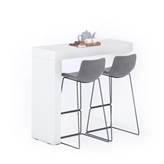 Penisola Evolution 120x40, Bianco Frassino