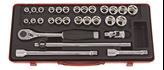 1/2" socket set in case (29 pcs.) - Dimension : 1/2"