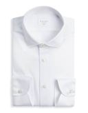 Camicia Collo francese piccolo Tinta Unita Maglia Bianco