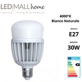 Lampada led a80 30w e27 4000k luce naturale