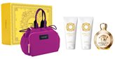 Versace Cofanetto Eros Pour Femme Eau de Parfum 100ml con Shower Gel 100ml, Body Lotion 100ml e Pochette