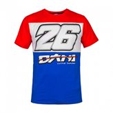 Dani Pedrosa T-shirt Little Samurai - Wht/Red/Blue - Taglia : L