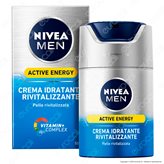 Nivea Men Skin Energy Crema Idratante Rivitalizzante con Caffeina - Flacone da 50ml