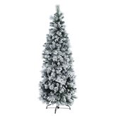 Albero di Natale innevato slim PRAGA 210 cm