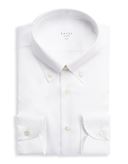 Camicia Collo button down Tinta Unita Oxford Bianco