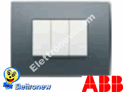 Abb Chiara placca 3 moduli pietra 2CSK0303CH