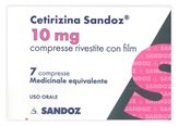 CETIRIZINA 10mg  7 Compresse SANDOZ