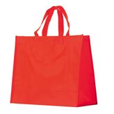 Shopper TNT Colorato Rosso cm45+14x40