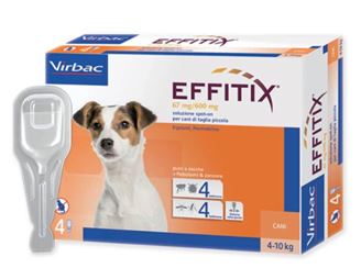 Effitix Antiparassitario per cani da 4 a 10 kg - 4 pipette