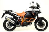 TERMINALE DI SCARICO MAXI RACE-TECH ARROW IN TITANIO COPPA CARBONIO PER KTM 1190 ADVENTURE R 2013/2015, OMOLOGATO