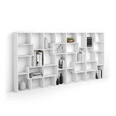 Libreria L Iacopo (160,8 x 314,6 cm), Bianco Frassino