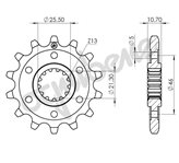 PIGNONE IN ACCIAIO PER CATENA ORIGINALE 525 PER BENELLI TRK 502 X 2021/2022 - Dentatura : Scegli...