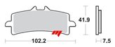 SET PASTIGLIE ANTERIORI SINTERIZZATE SBS 841 HS PER HUSQVARNA NUDA 900 R