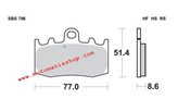 SET PASTIGLIE ANTERIORI SINTERIZZATE SBS 796 HS BMW R 1200 GS 2004/2012, R 1200 GS ADVENTURE 2006/2013