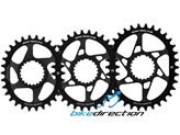 Monocorona ovale Leonardi Gecko Track integrata spiderless Shimano XTR, XT e SLX 12V M9100, M8100, M7100 30, 32, 34 denti