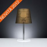 Emporium Lampada da tavolo diametro 30xh56 cm con paralume in policarbonato PIXI Oro