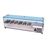 [OFFERTA] Vetrina Refrigerata portagusti 1600Ã—335Ã—435h mm / 7 vaschette GN 1/4