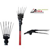 Abbacchiatore elettrico a batteria Aima Twist 2.0 Pettine a Ventaglio 10 Aste in Carbonio 12 V - Telescopico 185/275 cm