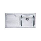 Franke Galassia GAX 611 - Lavello Incasso Inox Satinato con gocciolatoio a sinistra cod. 101.0017.508 - 85840807