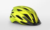 Casco bici MET Crossover con luce LED di sicurezza 2024 MIPS - Colore : Arancione- Taglia : M