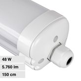 V-Tac VT-1574 Tubo LED Plafoniera 48W Lampadina SMD IP65 150cm - SKU 216287 / 216286 - Colore : Bianco Freddo