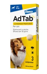 Adtab 3 compresse 900mg per Cani 22-45kg contro pulci e zecche