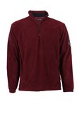 Sky T-Shirt Felpa in pile mezza zip - XL / Bordeaux