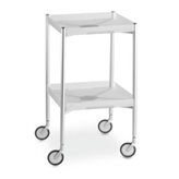 Vesta Carrello portavivande pieghevole 39.6x39.6xh72 cm OTTAVIO in metallo verniciato Bianco