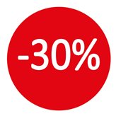 Etichetta -30% ø4cm