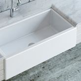 Lavello cucina ceramica Farm Sink 61 (24 pollici) appoggio semincasso