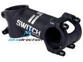 Attacco manubrio mtb Switch inclinato negativo -17° lunghezze 60, 70, 80, 90 e 100 mm. da 102 grammi!