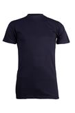 T-shirt girocollo tinta unita muscle fit in puro cotone Made in Italy - L / Nero