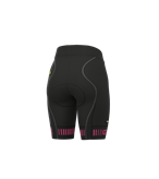 Pantaloncini ciclismo donna senza bretelle ALE' PR-R STRADA nero-rosa fluo 2024 - Taglia : L