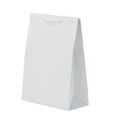 Shopper Carta White Lusso Bianco cm16+8x20