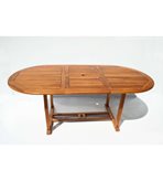 TAVOLO OVAL ACACIA 150/200X100X75H CM