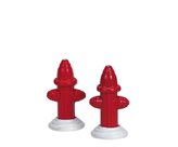 Lemax Metal fire hydrant, set of 2